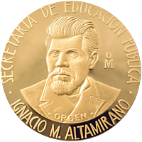 MEDALLA IGNACIO M. ALTAMIRANO